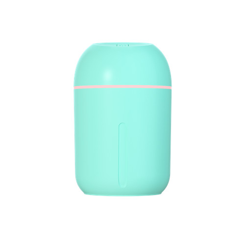 Portable Mini Humidifier, 500ml Small Cool Mist Humidifier, USB Personal Desktop Humidifier for Baby Bedroom Travel Office Home, Auto Shut-Off, 2 Mist Modes, Super Quiet , with 7 Colors Night Light an